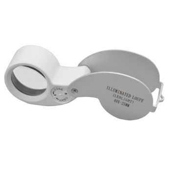 Folding Magnifier - 10x 25mm - LED