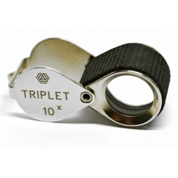 Triplet Hand Lens - 10x 17mm - High Quality