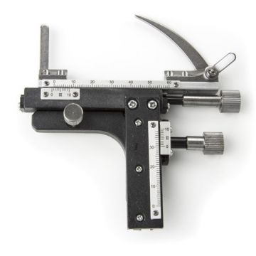 Euromex [EC.9500] - Attachable mechanical 51 x 26 mm X-Y stage with double Vernier and separate horizontal adjustments knobs for EcoBlue series