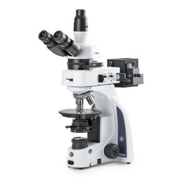 Euromex iScope [IS.1052‑PLPOLRi] - Trinocular|Binocular Microscope - [Polariser|Brightfield|Halogen Reflected Illumination] - 50x-500x