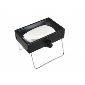 Desk Magnifier - 3x - Biconvex - foldable