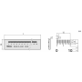 Mitutoyo Working Glass Scale + GB Inspection Certificate, 0.5mm+ thumbnail