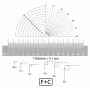 F+C Optik Measuring Scales in mm/radius/angle or mm/inch+ thumbnail