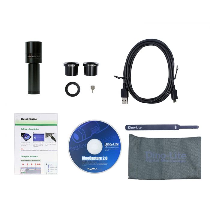 [AM4025X] Dino-Eye Edge Digital Microscope Camera (USB, 5.0MP) EDOF [Fits 23/30/30.5mm] Ocular & C-Mount